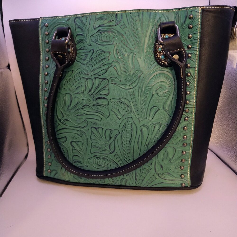 Trinity Ranch Tooled Concealed Carry Tote